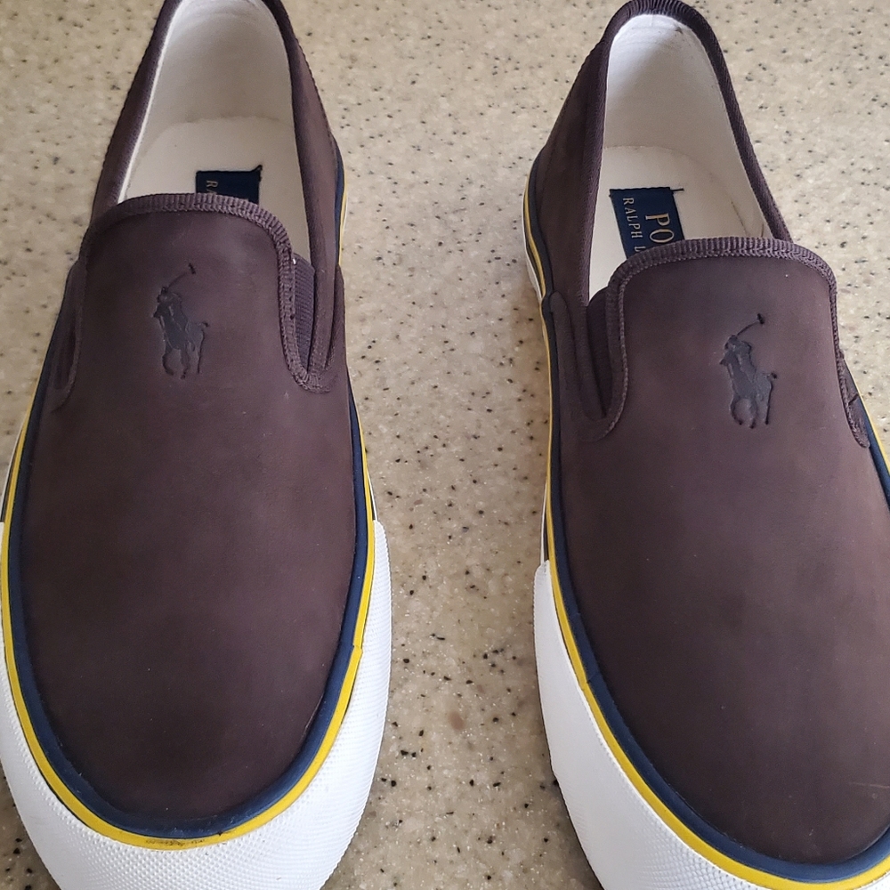 New Polo by Ralph Lauren Silky Nubuck Suede  very rare out of stock Retail 189